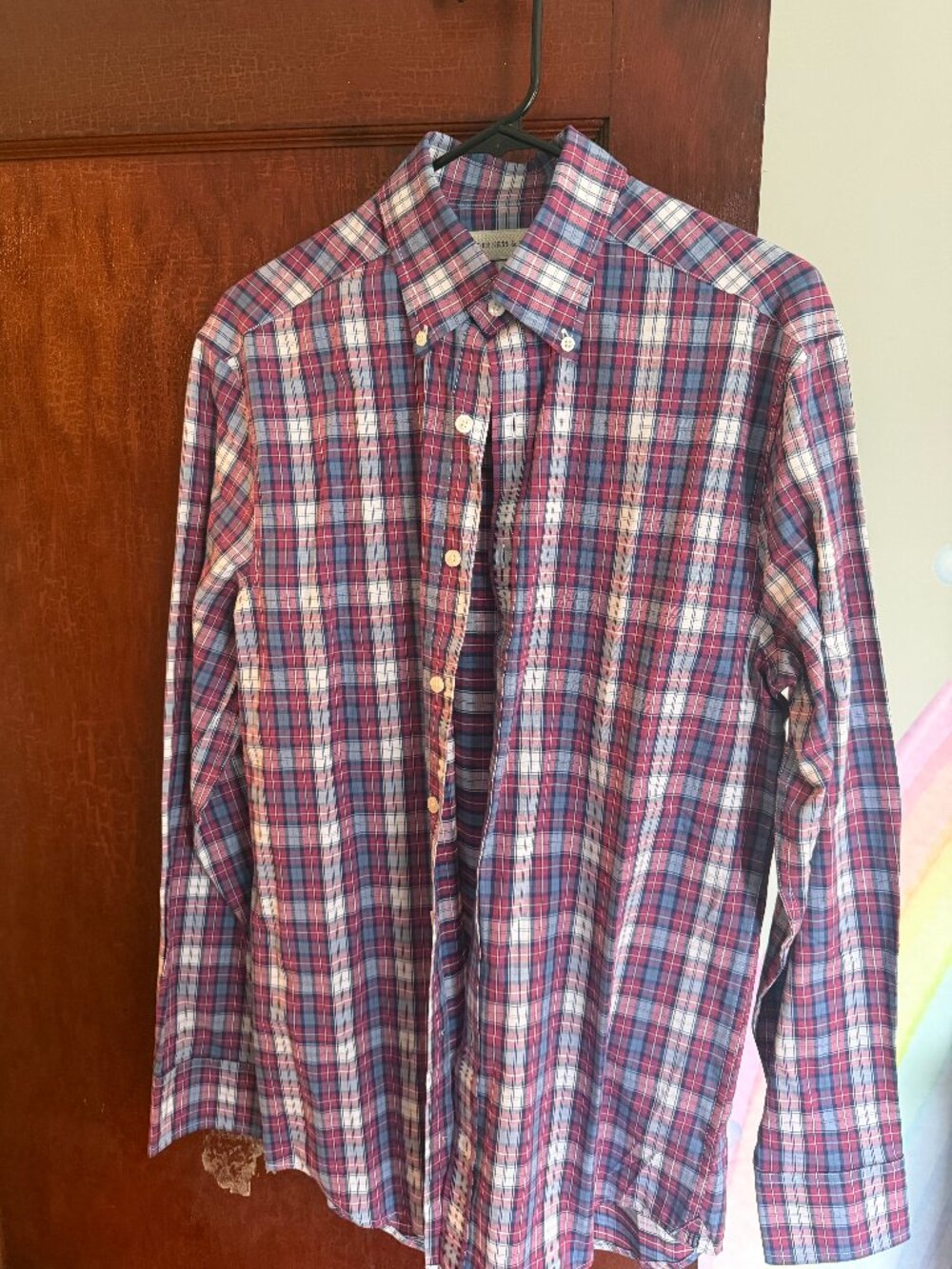Holderness & Bourne Mens The Andrews‎ Shirt Plaid Button Down Long Sleeve Medium